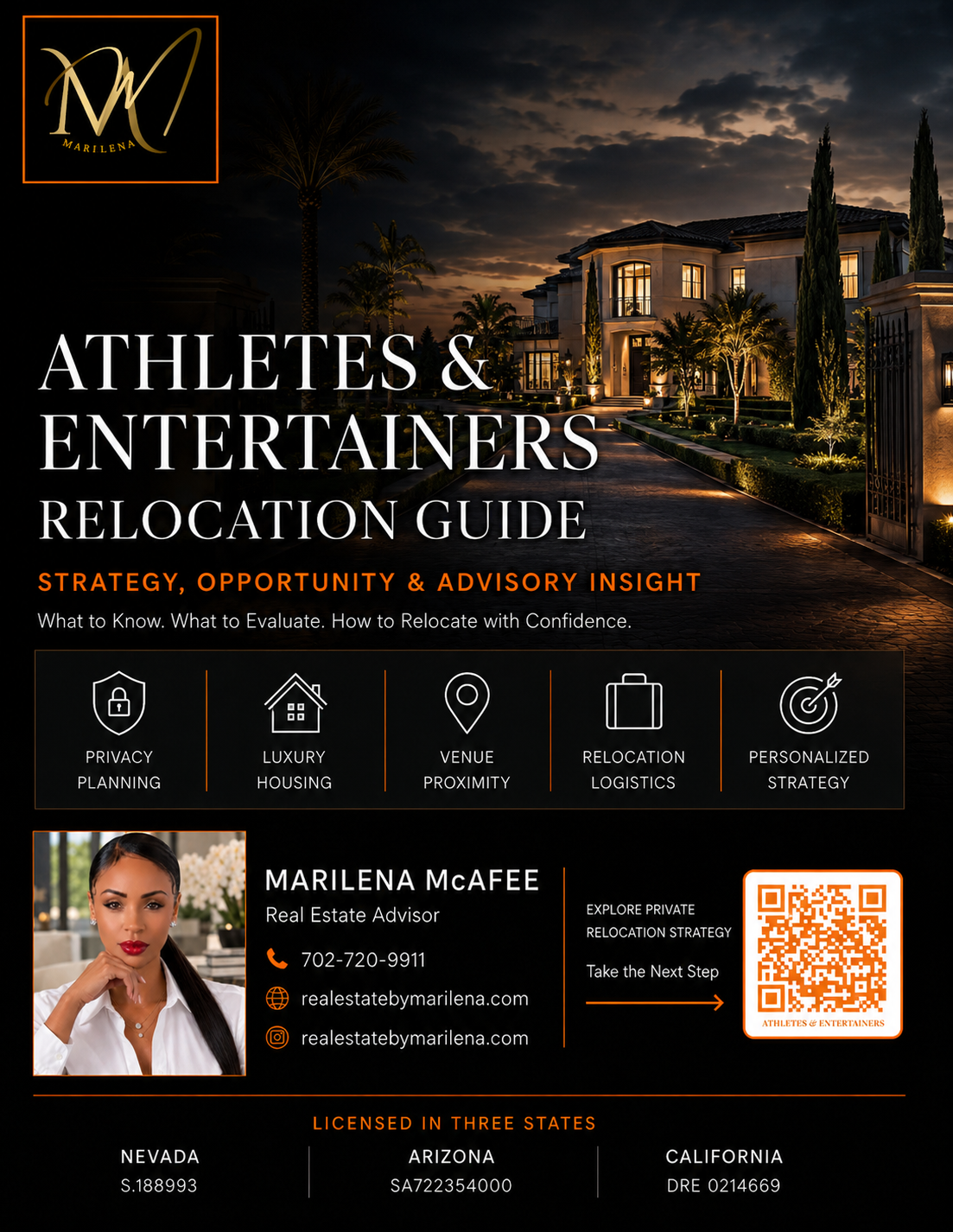 Athletes & Entertainers Relocation Guide cover
